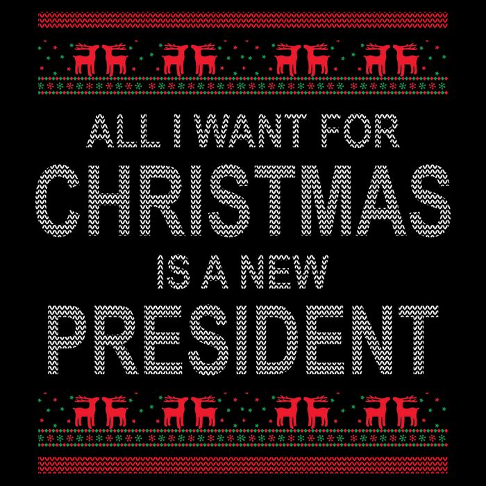 All I Want For Christmas Is A New President Ugly Christmas City Backpack