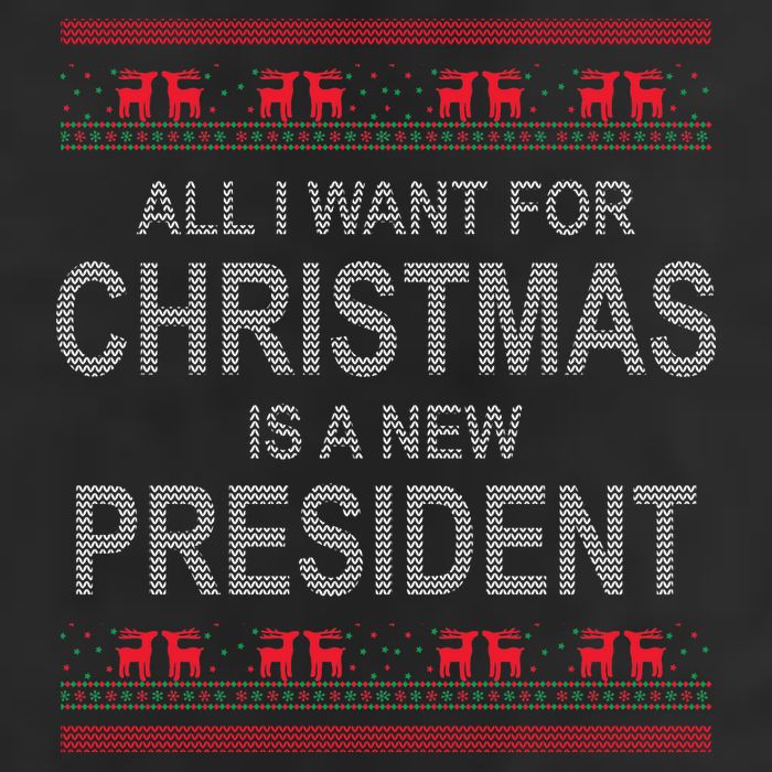 All I Want For Christmas Is A New President Ugly Christmas 15oz Campfire Ceramic Mug