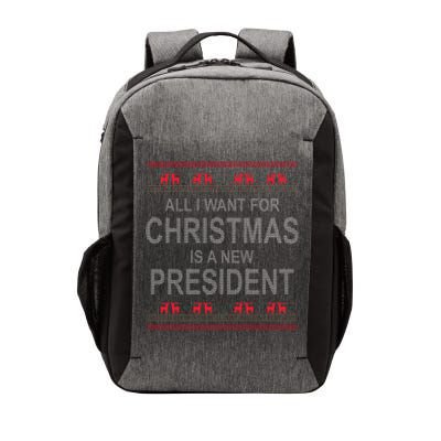 All I Want For Christmas Is A New President Ugly Christmas Vector Backpack