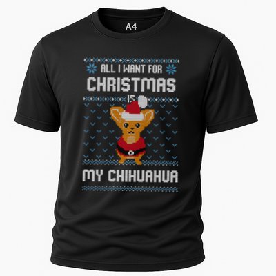 All I Want For Christmas Is Chihuahua Ugly Christmas Sweater Great Gift Performance Shirt