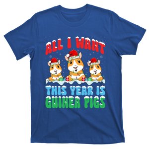 All I Want This Year Is Guinea Pig Wearing Christmas Hat Meaningful Gift T-Shirt