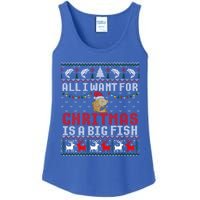 All I Want For Christmas Is A Big Fish Fishing Ugly Great Gift Ladies Essential Tank