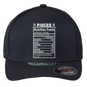 Appreciation Ideas With Pisces Nutrition Facts Funny Gift Flexfit Unipanel Trucker Cap