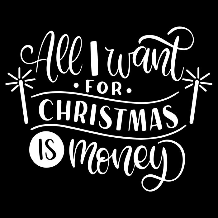 All I Want For Christmas Is Money Funny 16 in Basic Backpack