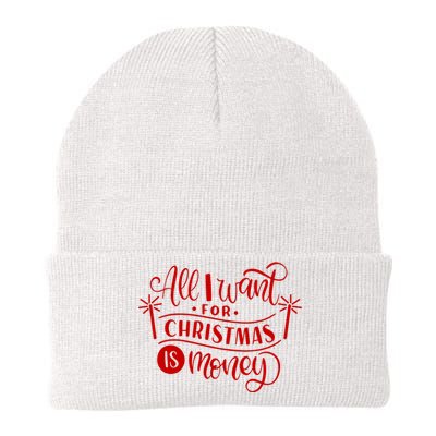 All I Want For Christmas Is Money Funny Knit Cap Winter Beanie