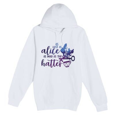 Alice In Wonderland Vintage 90s Premium Pullover Hoodie