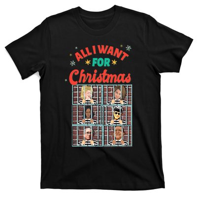 All I Want For Christmas Biden Trump Ugly Christmas Sweater T-Shirt