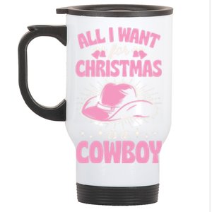 All I Want For Christmas Is A Cow Funny Cute Horse Funny Gift Stainless Steel Travel Mug