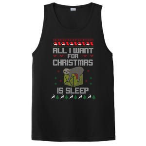 All I Want For Christmas Is Sleep Funny Xmas Pajama Costume Funny Gift PosiCharge Competitor Tank