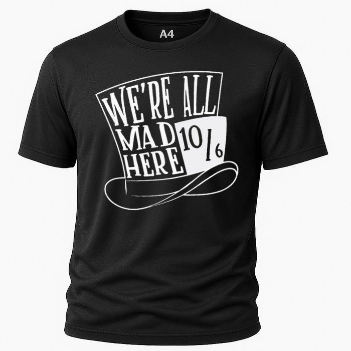 Alice In Wonderland Mad Hatter WeRe All Mad Here Cooling Performance Crew T-Shirt