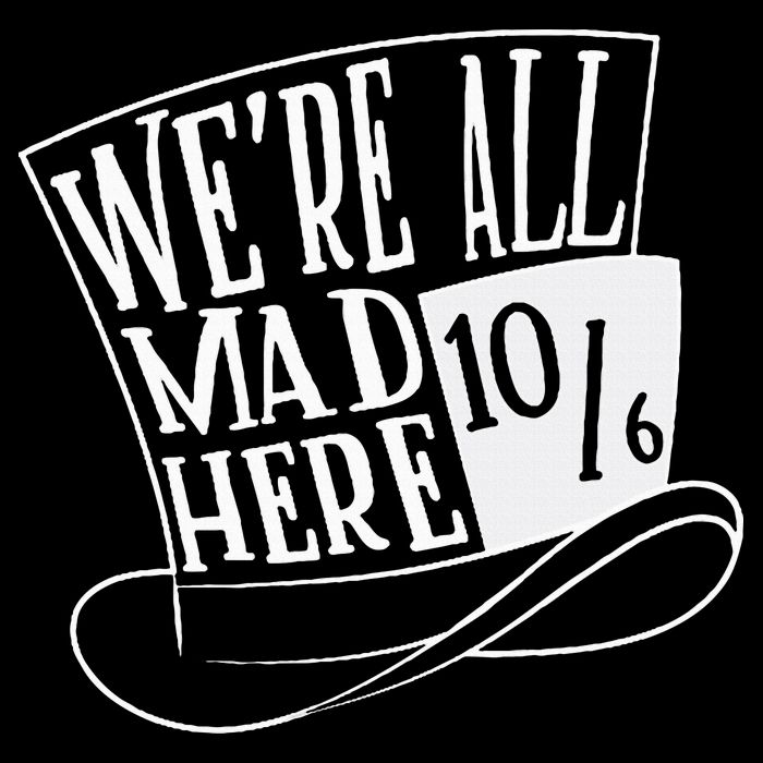 Alice In Wonderland Mad Hatter WeRe All Mad Here Cooling Performance Crew T-Shirt