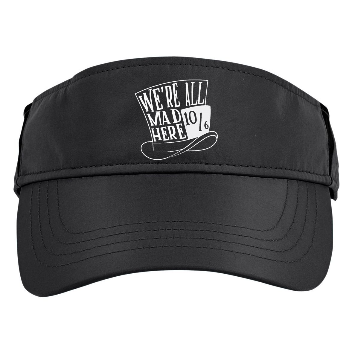 Alice In Wonderland Mad Hatter WeRe All Mad Here Adult Drive Performance Visor