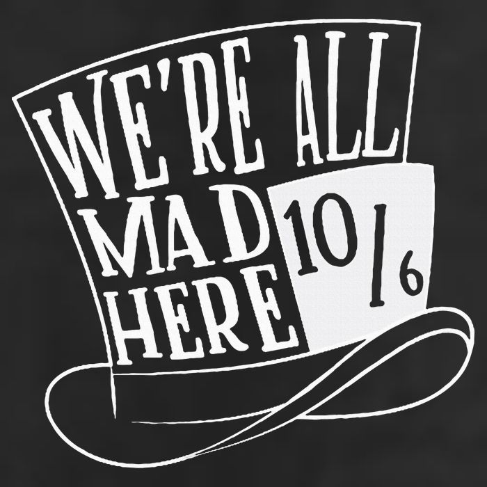 Alice In Wonderland Mad Hatter WeRe All Mad Here Adult Drive Performance Visor
