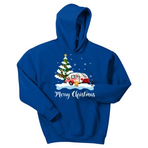 All I Want For Christmas Is Camping Xmas Tree Graphic Funny Gift Kids Hoodie