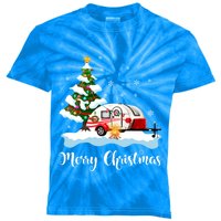 All I Want For Christmas Is Camping Xmas Tree Graphic Funny Gift Kids Tie-Dye T-Shirt