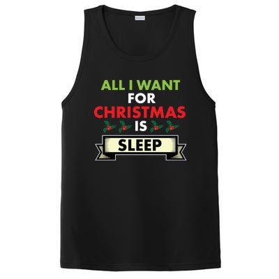 All I Want For Christmas Is Sleep Meaningful Gift PosiCharge Competitor Tank