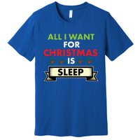 All I Want For Christmas Is Sleep Meaningful Gift Premium T-Shirt