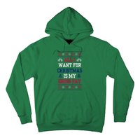 All I Want For Christmas Is My Gross Pay Funny Joke Hoodie