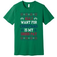 All I Want For Christmas Is My Gross Pay Funny Joke Premium T-Shirt