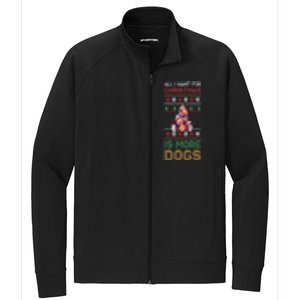 All I Want For Christmas Is More Dogs Gift Stretch Full-Zip Cadet Jacket