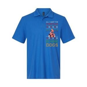 All I Want For Christmas Is More Dogs Gift Softstyle Adult Sport Polo