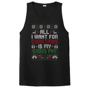 All I Want For Christmas Is My Gross Pay Funny Joke PosiCharge Competitor Tank