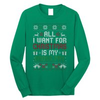 All I Want For Christmas Is My Gross Pay Funny Joke Long Sleeve Shirt