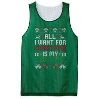 All I Want For Christmas Is My Gross Pay Funny Joke Mesh Reversible Basketball Jersey Tank