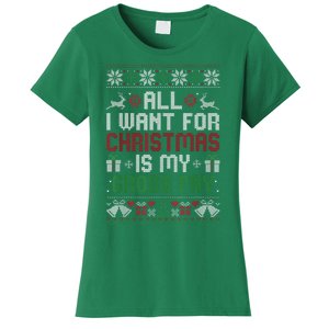 All I Want For Christmas Is My Gross Pay Funny Joke Women's T-Shirt