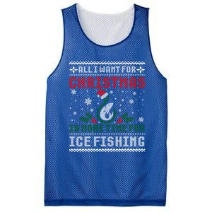 All I Want For Christmas More Ice Fishing Ugly Meaningful Gift Mesh Reversible Basketball Jersey Tank