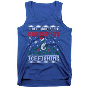 All I Want For Christmas More Ice Fishing Ugly Meaningful Gift Tank Top