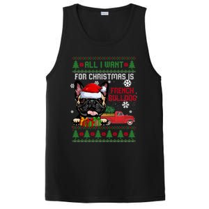 All I Want For Christmas Is French Bulldog Christmas Sweater Cool Gift PosiCharge Competitor Tank