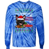 All I Want For Christmas Is French Bulldog Christmas Sweater Cool Gift Tie-Dye Long Sleeve Shirt