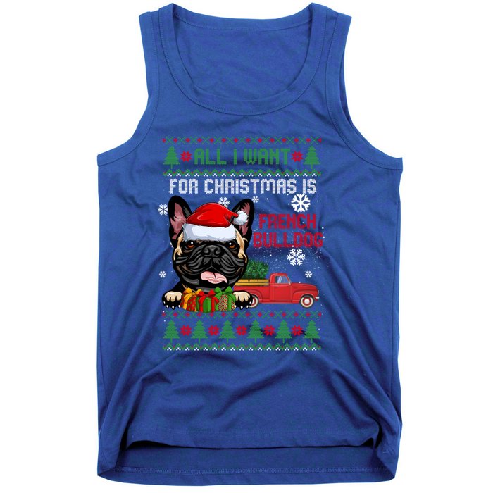 All I Want For Christmas Is French Bulldog Christmas Sweater Cool Gift Tank Top