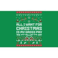 All I Want For Christmas Is My Gross Pay Funny Joke Bumper Sticker