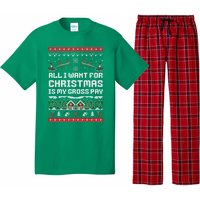 All I Want For Christmas Is My Gross Pay Funny Joke Pajama Set