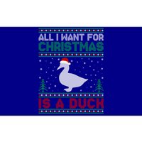 All I Want For Xmas Is A Duck Ugly Christmas Funny Gift Bumper Sticker