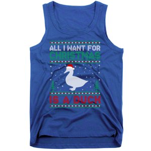 All I Want For Xmas Is A Duck Ugly Christmas Funny Gift Tank Top