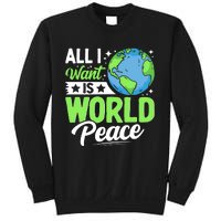 All I Want Is World Peace Graphic Sweatshirt