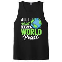 All I Want Is World Peace Graphic PosiCharge Competitor Tank