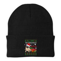 All I Want For Christmas Is Frenchie Ugly Christmas Sweater Gift Beanie