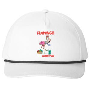 All I Want For Christmas Is A Flamingo Warm Weather Gift Funny Gift Snapback Five-Panel Rope Hat