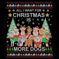 All I Want For Christmas Is More Dogs Ugly Christmas Funny Gift Backpack