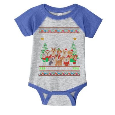 All I Want For Christmas Is More Dogs Ugly Christmas Funny Gift Infant Baby Jersey Bodysuit
