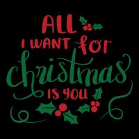 All I Want For Christmas Is You Flexfit Unipanel Trucker Cap