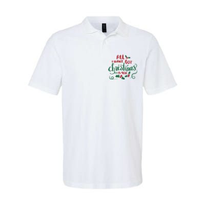 All I Want For Christmas Is You Softstyle Adult Sport Polo