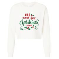 All I Want For Christmas Is You Cropped Pullover Crew