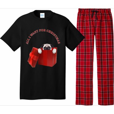 All I Want For Christmas Pug Gift Pajama Set