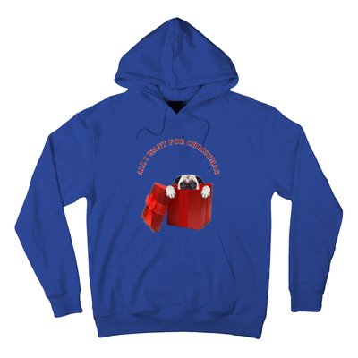 All I Want For Christmas Pug Gift Hoodie