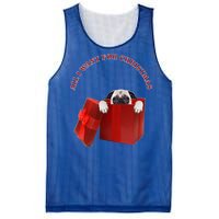 All I Want For Christmas Pug Gift Mesh Reversible Basketball Jersey Tank